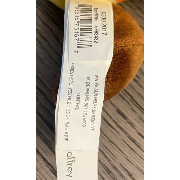 Toys R Us Geoffrey Giraffe Plush 17" Stuffed Animal Collectible Retired - Picture 6 of 6